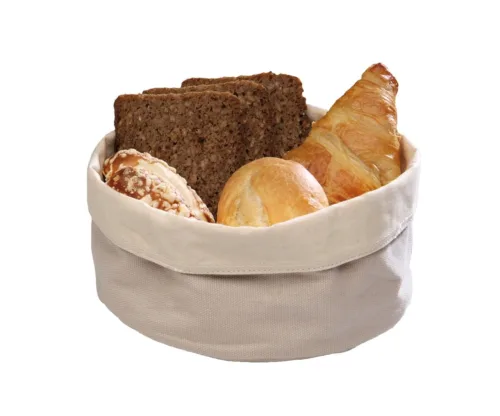 Aps, APS Brottasche, Baumwolle; 17x8 cm (ØxH); beige; rund