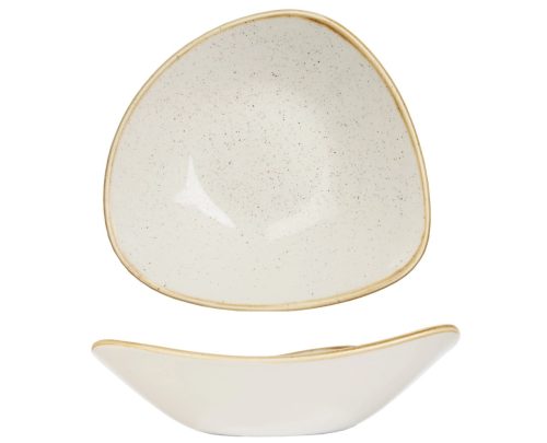 Churchill, Churchill Bowl Stonecast Barley White dreieckig; 600 ml, 23.5 cm (B); weiss/braun; dreieckig; 12 Stück / Pack