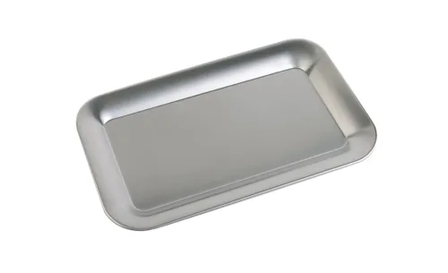 Aps, APS Serviertablett KAFFEEHAUS, Edelstahl, eckig, matt; 21.1x12.6x1 cm (LxBxH); silber; rechteckig