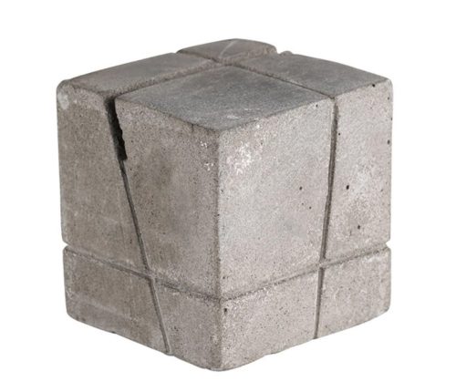 Aps, APS Kartenhalter Beton; 3x3x3 cm (LxBxH); weiss; 4 Stück / Pack