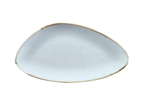 Churchill, Churchill Chefs Platte Stonecast Duck Egg dreieckig; 35.5x18.8 cm (LxB); hellblau/braun; dreieckig; 6 Stück / Pack