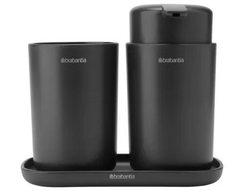 Brabantia, Brabantia - Badezimmer-Zubehör Set, Dunkelgrau
