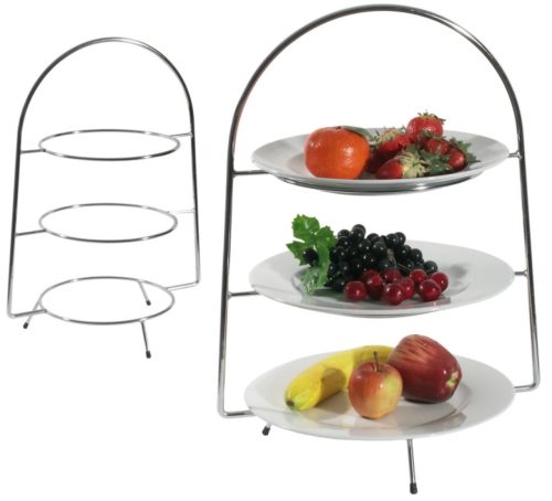 Contacto, Etagère Contacto Bander Weiss Edelstahl 30.5 cm - Etagère
