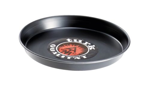 Aps, APS Pizzablech, Blaublech (nicht beschichtet), rund; 2.5x28 cm (HxØ); schwarz; rund