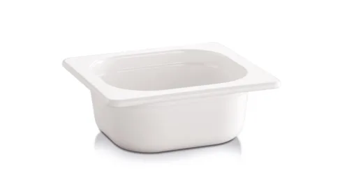 Aps, APS GN 1/6 Behälter ECO LINE, Melamin; GN 1/6, 1000 ml, 17.6x16.2x10 cm (LxBxT); weiss
