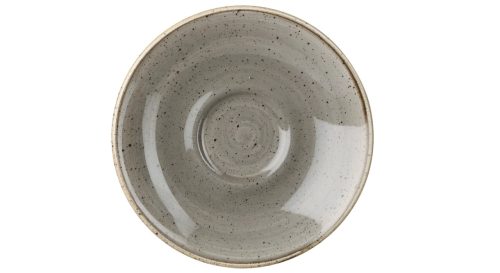 Churchill, Churchill Espresso Untere Stonecast Peppercorn; 11.8 cm (Ø); grau/braun; rund; 12 Stück / Pack