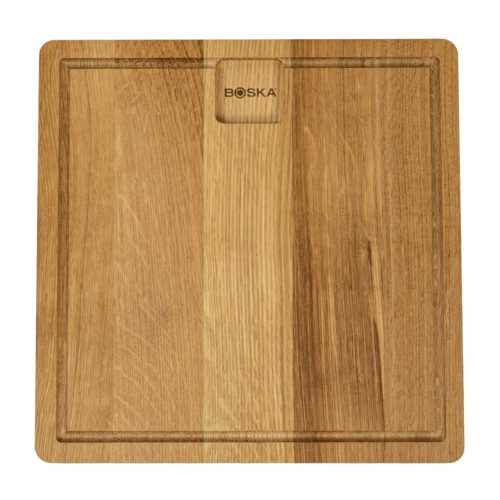 LIVIQUE, Schneidebrett Friends Braun Holz 23 cm 23 cm - Farbe: eiche - Schneidebrett