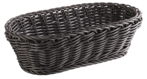 Aps, APS Korb PROFI LINE, Polypropylen, oval; 16x28x8 cm (LxBxH); schwarz; oval