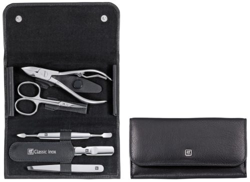 ZWILLING Beauty, ZWILLING Beauty Classic Manicure Set 5pcs. Leather, Black Nägel kürzen 1 ct