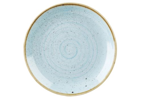 Churchill, Churchill Teller flach Stonecast Duck Egg Coupe; 26 cm (Ø); hellblau/braun; rund; 12 Stück / Pack