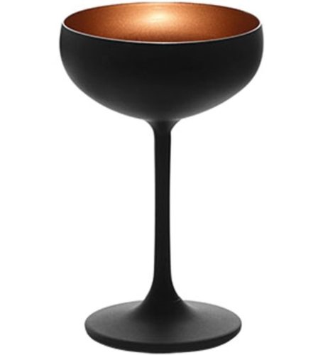Vega, VEGA Champagnerschale Joleen; 220 ml, 9x15.1 cm (ØxH); schwarz/kupfer; 6 Stück / Pack