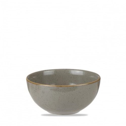 Churchill, Churchill Suppentasse Stonecast Peppercorn; 470 ml, 13.2x6.3 cm (ØxH); grau/braun; rund; 12 Stück / Pack