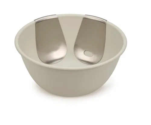 Joseph Joseph, Salatschüssel Joseph Joseph Grau Edelstahl 30 cm 14 cm - Farbe: steingrau - Material: Edelstahl/Polypropylen - Salatschüssel