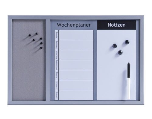 zeller, ZELLER Kombitafel 3in1 60x40 cm 11553 grau