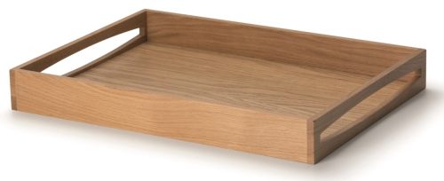 CONTINENTA, Tablett Continenta Braun Holz 35 cm 49 cm - Farbe: eiche - Tablett