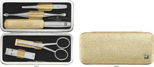 Zwilling, Zwilling Badzubehör Twinox Gold Edelstahl/Leder - Badzubehör