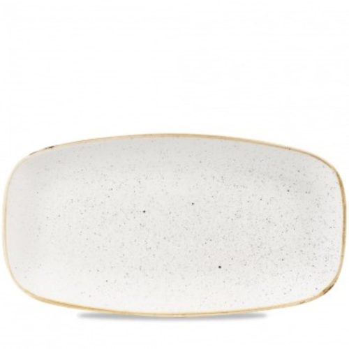 Churchill, Churchill Chefs Oblong Platte Stonecast Barley White; 35.5x18.9 cm (LxB); weiss/braun; rechteckig; 6 Stück / Pack