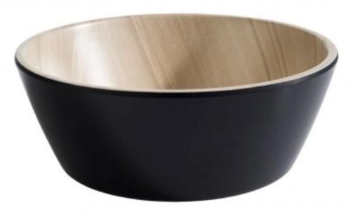 Aps, APS Schüssel Frida Silber Kunststoff 20 cm 7.5 cm - Farbe: Schwarz - Material: Melamin - Schüssel