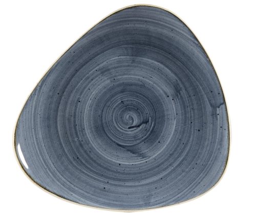 Churchill, Churchill Teller flach Stonecast Blueberry dreieckig; 31.1x31.1 cm (LxB); blau/braun; dreieckig; 6 Stück / Pack