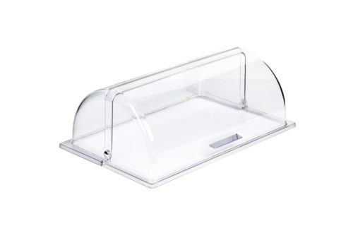 Aps, APS Kunststoff Cover / Rolltophaube GN 1/1; 53x32.5x19 cm (LxBxH); transparent; rechteckig