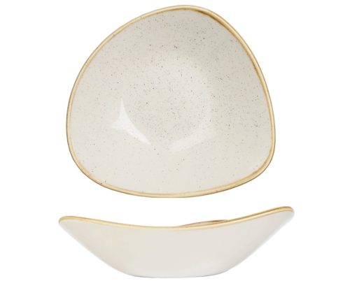 Churchill, Churchill Bowl Stonecast Barley White dreieckig; 370 ml, 18.5 cm (B); weiss/braun; dreieckig; 12 Stück / Pack