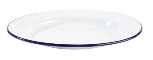 Aps, APS Teller ENAMELWARE, emailliertes Stahlblech; 26x2 cm (ØxH); weiss; rund