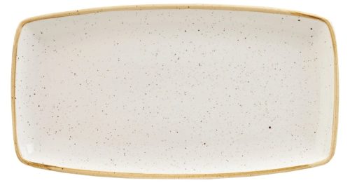 Churchill, Churchill Oblong Platte Stonecast Barley White; 35x18.5 cm (LxB); weiss/braun; rechteckig; 6 Stück / Pack