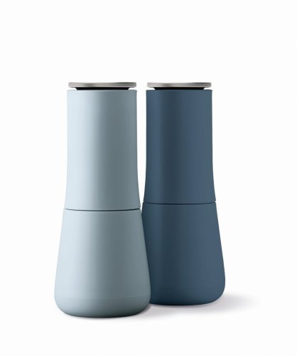 DIVERSE, Diverse Salz- und Pfeffermühlen-Set Milltop Blau Edelstahl/Polyethylen 7 cm 16.9 cm 7 cm - Material: Edelstahl/Polypropylen - Salz- und