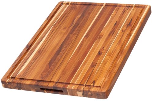 TEAKHAUS, TEAKHAUS Schneidebrett Teak Haus Braun Holz 38 cm 51 cm - Farbe: natur - Material: Teakholz massiv - Schneidebrett