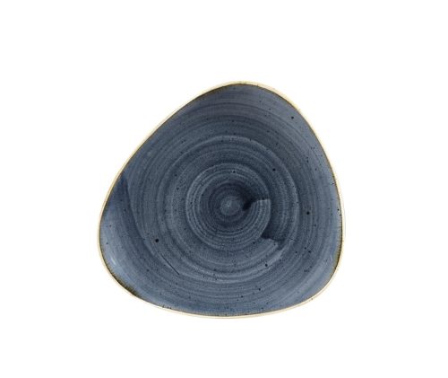Churchill, Churchill Teller flach Stonecast Blueberry dreieckig; 20x19.2 cm (LxB); blau/braun; dreieckig; 12 Stück / Pack