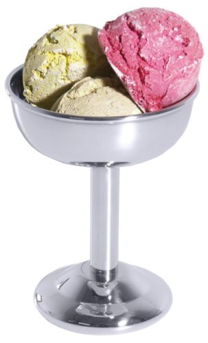 Contacto, Eisbecher Contacto Bander Silber Edelstahl 8 cm 11 cm - Eisbecher