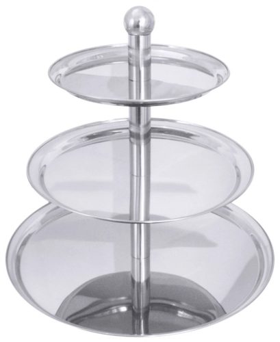 Contacto, Etagère Contacto Bander Silber Edelstahl 49 cm - Etagère