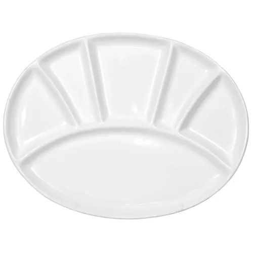 Nouvel, Nouvel Fleischfondue-Teller oval weiss