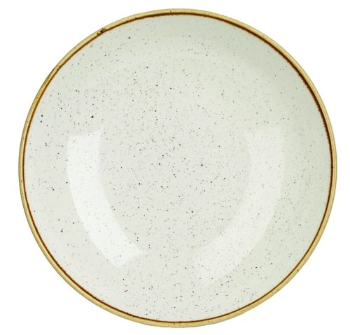 Churchill, Churchill Teller tief Stonecast Barley White Coupe; 2400 ml, 31x4.4 cm (ØxH); weiss/braun; rund; 6 Stück / Pack