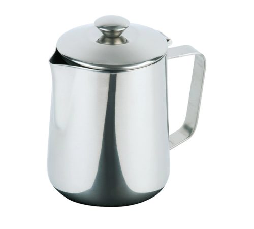 Aps, APS Kaffeekanne/Teekanne, mit Klappdeckel, Edelstahl; 350 ml, 8x11 cm (ØxH); silber; rund
