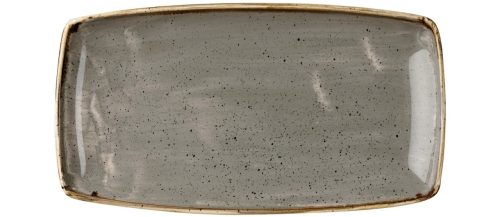 Churchill, Churchill Oblong Platte Stonecast Peppercorn; 29.5x15 cm (LxB); grau/braun; rechteckig; 12 Stück / Pack