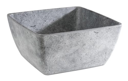 Aps, APS Schüssel Element Silber Kunststoff 25 cm 12 cm - Material: Melamin