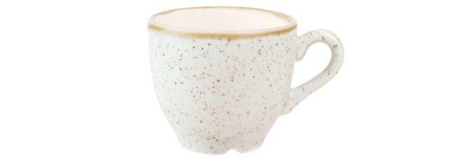 Churchill, Churchill Espresso Tasse Stonecast Barley White; 100 ml, 6.5x5.5 cm (ØxH); braun/weiss; rund; 12 Stück / Pack