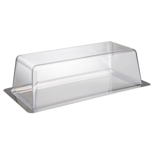 Aps, APS Tablett mit Haube; 33x17x10 cm (LxBxH); silber; rechteckig