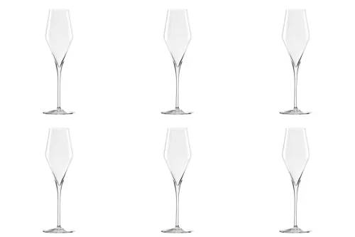 6er Set Quatrophil Champagnerkelch 292ml 1dl geeicht