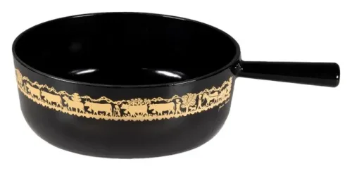 Stöckli, Stöckli Classic Käsefonduecaquelon Alpaufzug schwarz