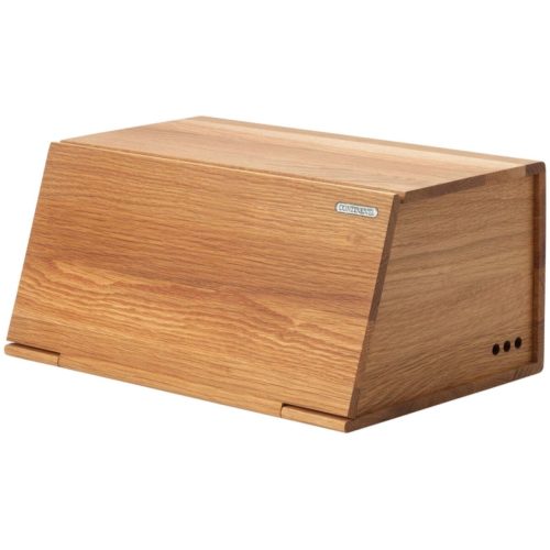 CONTINENTA, Brotkasten Continenta Braun Holz 26 cm 40 cm - Material: Eiche - Brotkasten