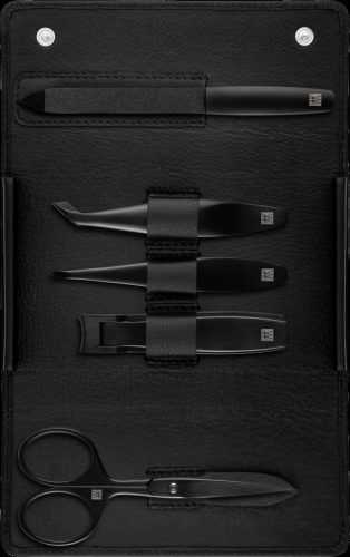 ZWILLING Beauty, ZWILLING Beauty Premium Manicure Set 5pcs. Leather, Black Sets 1 ct 1 Stück