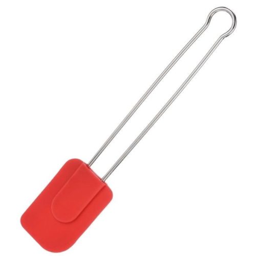 Westmark, Westmark Koch-/Teigschaber Silicone; 28.5x6x1 cm (LxBxT); rot/silber