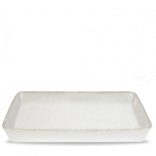 Churchill, Churchill Buffetschale Stonecast Hints Barley White GN 1/1; 6000 ml, 53x32.5x6.2 cm (LxBxH); weiss/braun; rechteckig; 2 Stück / Pack