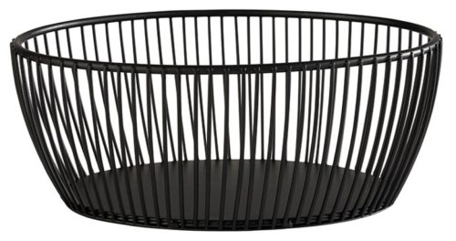 Aps, APS Korb Svart eckig; 20x15x8 cm (LxBxH); schwarz; oval