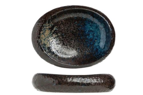 Cosy & Trendy, Cosy & Trendy Schale Black yoru oval; 400 ml, 23x17.5x5.5 cm (LxBxH); schwarz/blau