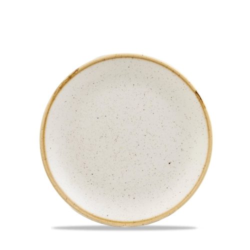Churchill, Churchill Teller flach Stonecast Barley White Coupe; 16.5 cm (Ø); weiss/braun; rund; 12 Stück / Pack