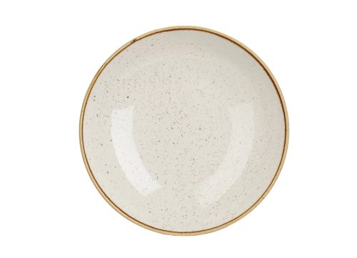 Churchill, Churchill Schale tief Stonecast Barley White Coupe; 1136 ml, 24.8x3.6 cm (ØxH); weiss/braun; rund; 12 Stück / Pack