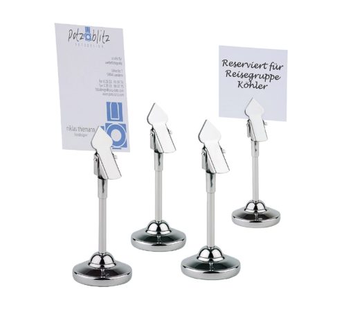 Aps, APS Tischkartenhalter; 4x10.5 cm (ØxH); weiss; 4 Stück / Pack